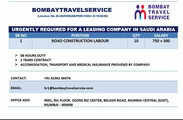 URGENTLY REQUIRED FOR A LEADING FACILITY MANAGEMENT COMPANY IN SAUDI ARABIA