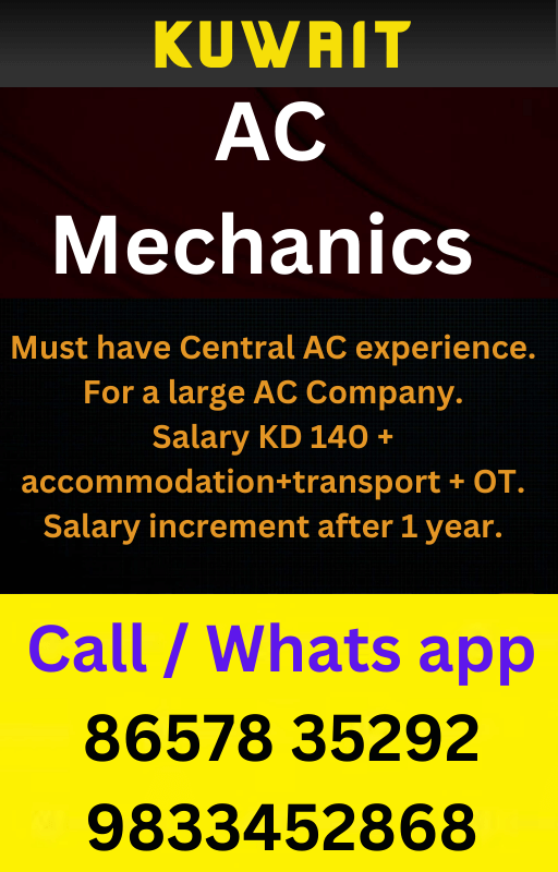 AC Mechanics for Kuwait