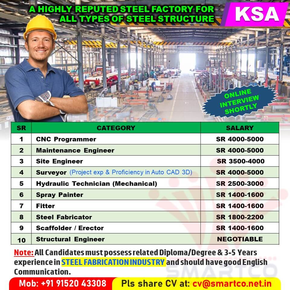 A HIGHLY REPUTED STEEL FACTORY FOR ALL TYPES OF STEEL STRUCTURE - KSA