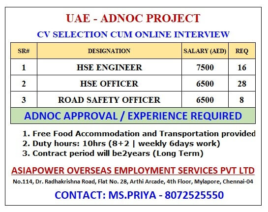 UAE (ADNOC PROJECT)