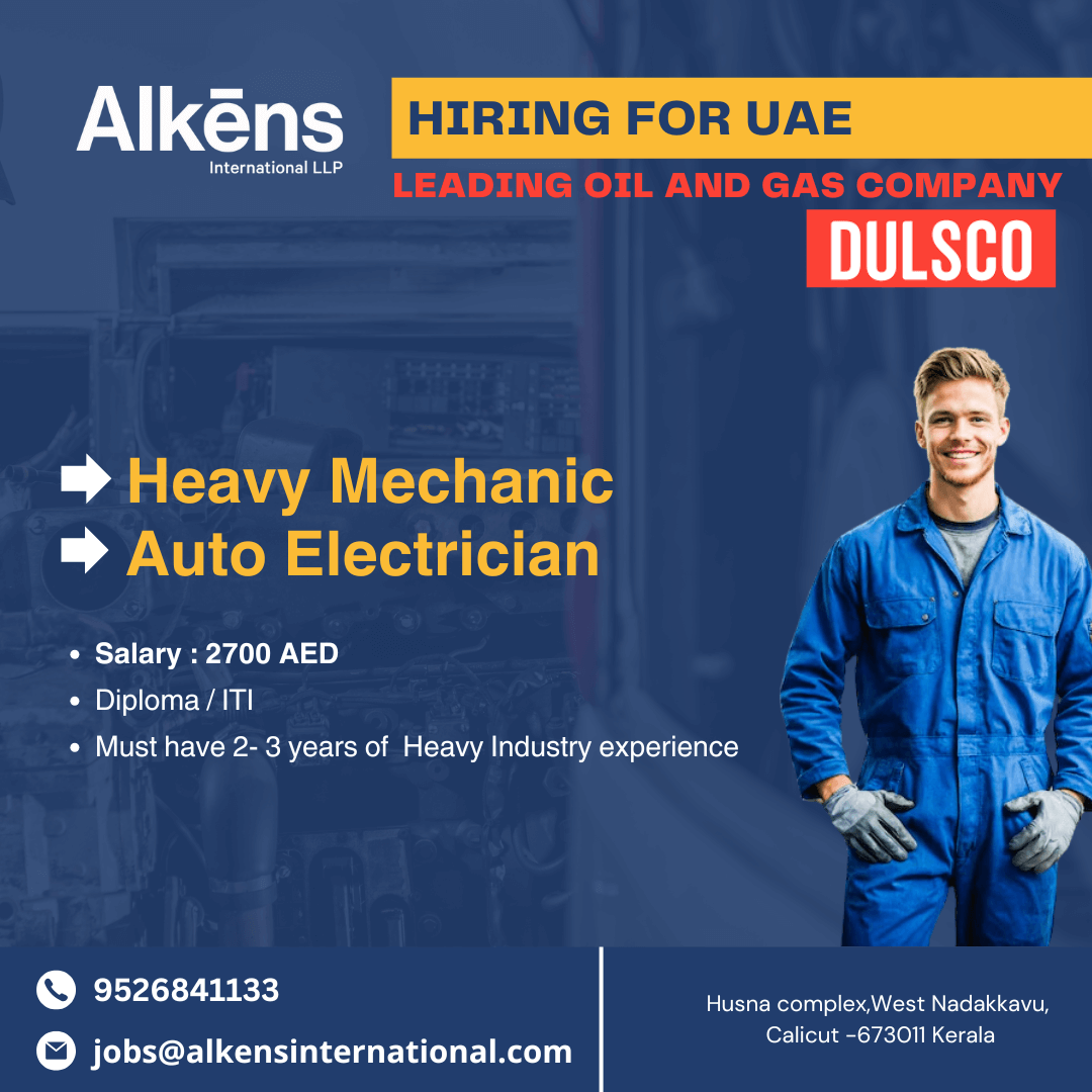 HIRING FOR DUBAI