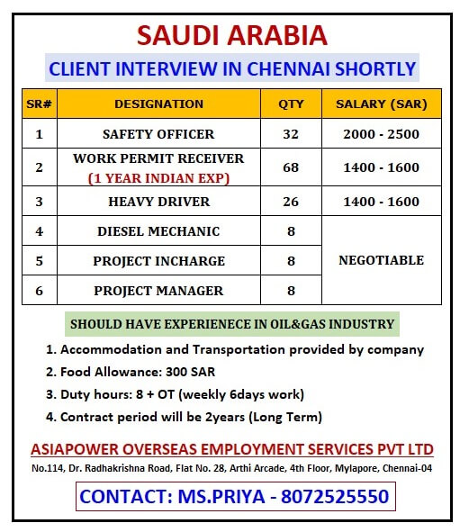 CLIENT INTERVIEW FOR SAUDI ARABIA