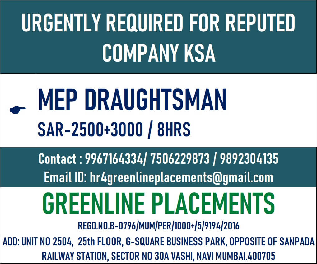 URGENTLY REQUIRED FOR REPUTED COMPANY KSA