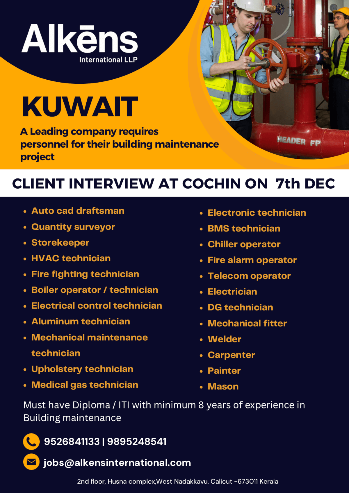 HIRING FOR KUWAIT