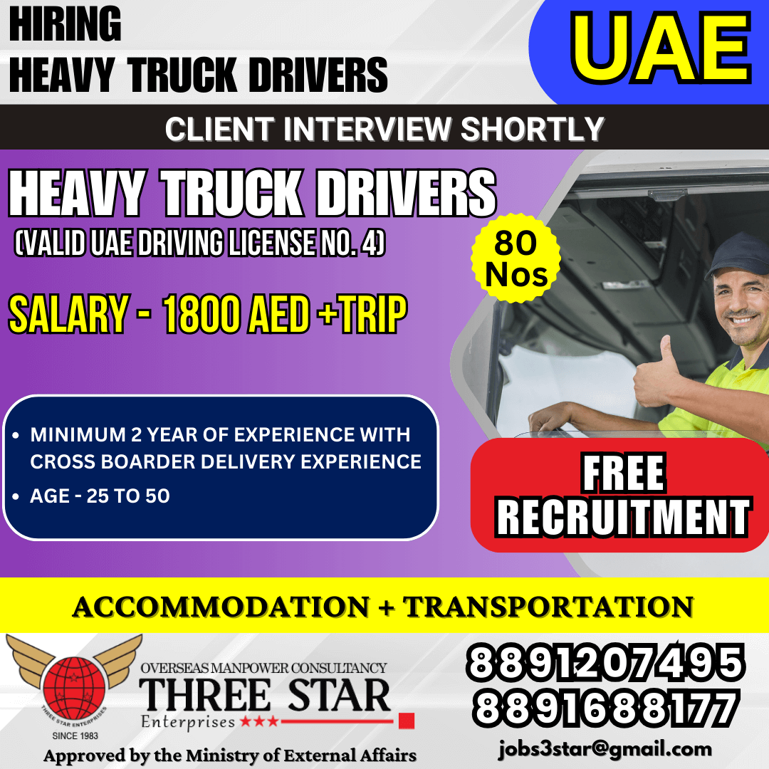 HEAVY TRUCK  DRIVERS IN UAE