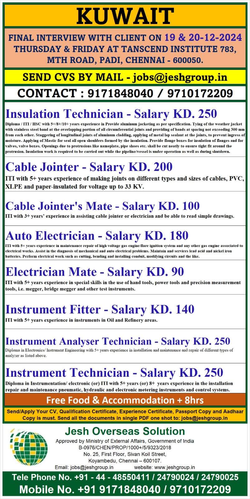 Engineers, Technician & Civil