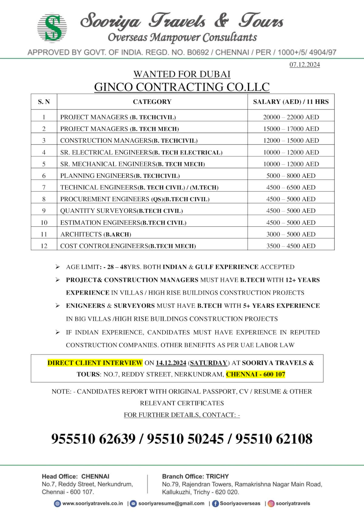 GINCO CONTRACTING CO.LLC