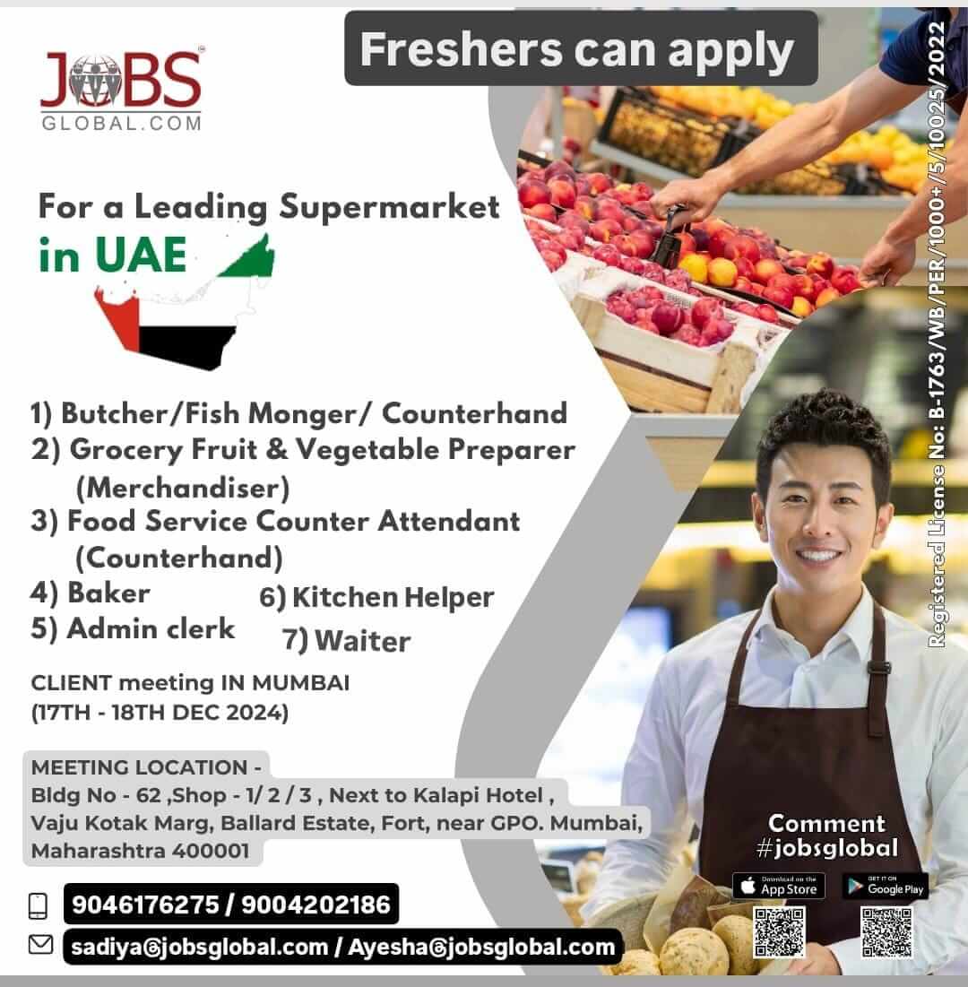 Various Openings for a Super Market