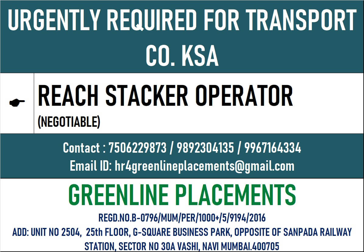 URGENTLY REQUIRED FOR REPUTED COMPANY KSA