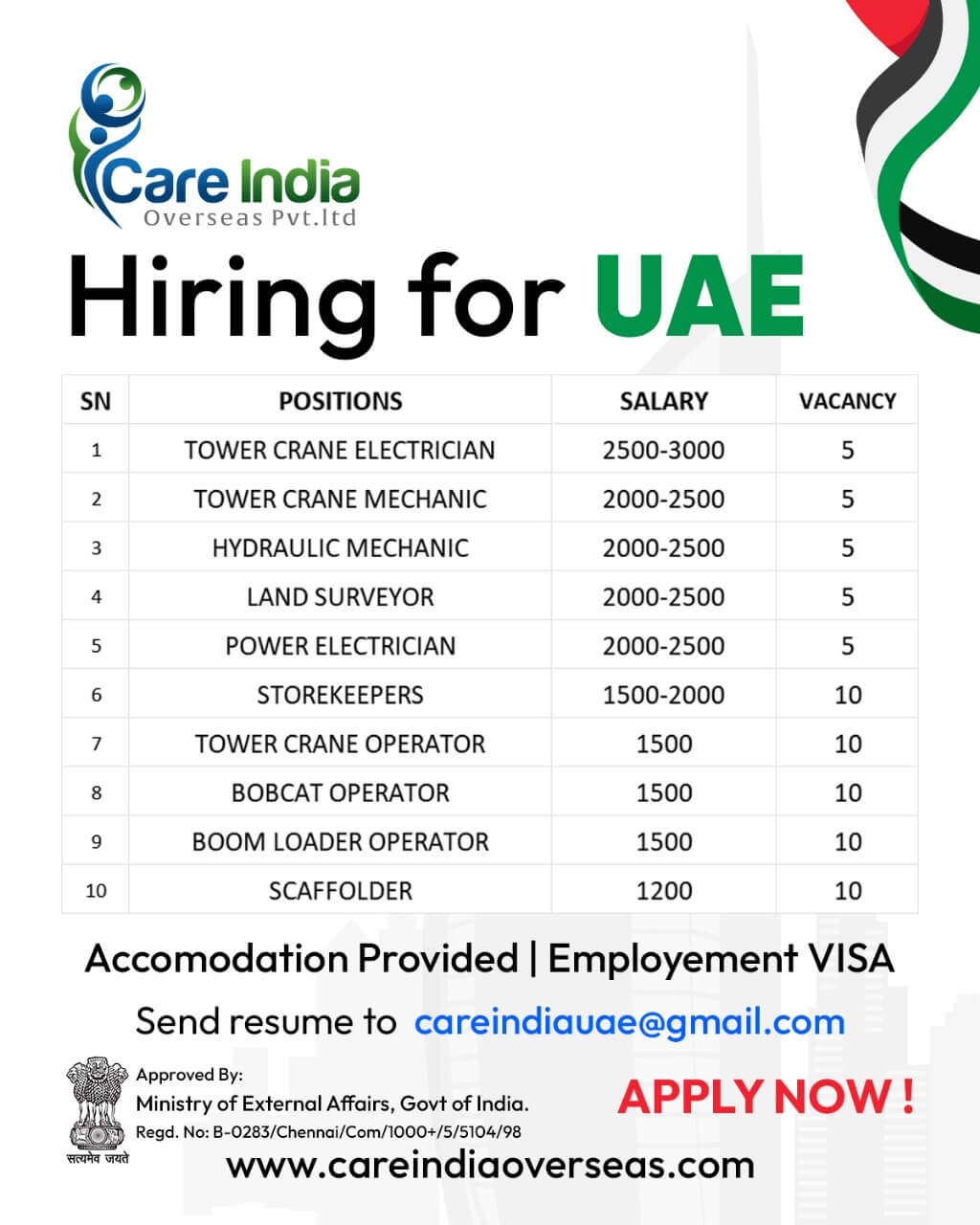 UAE REQUIREMENTS