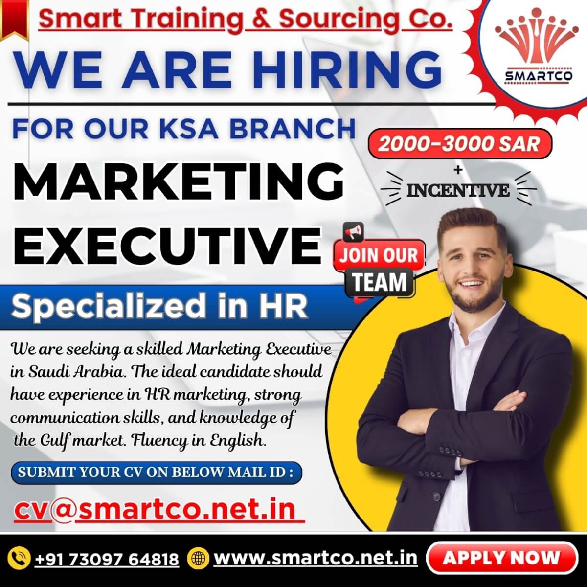 WE ARE HIRING FOR OUR KSA BRANCH