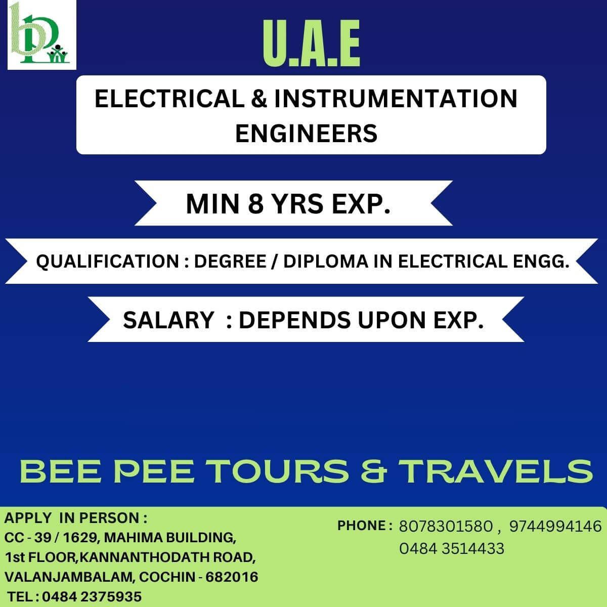 ELECTRICAL & INSTRUMENTATION ENGINEERS