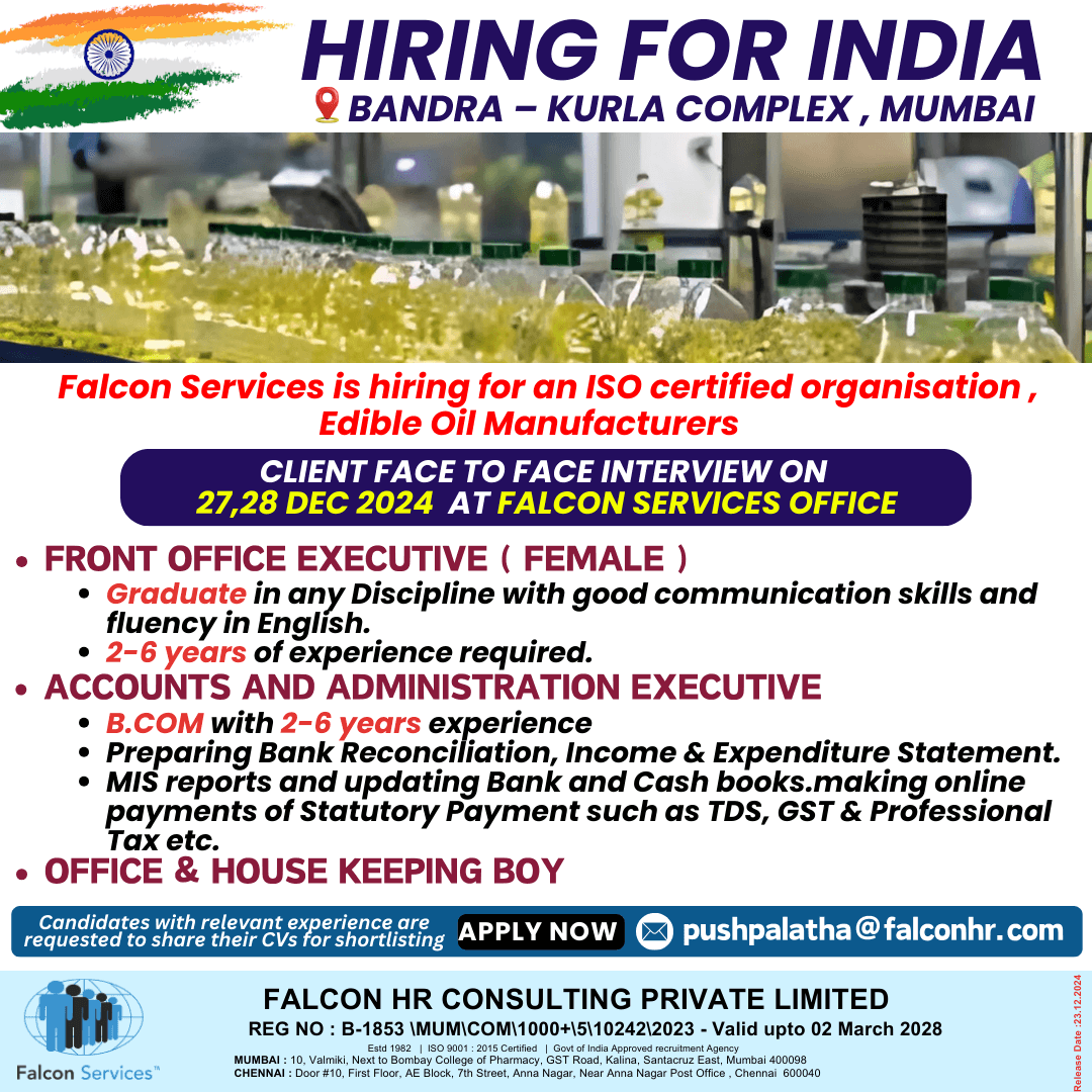 HIRING FOR INDIA