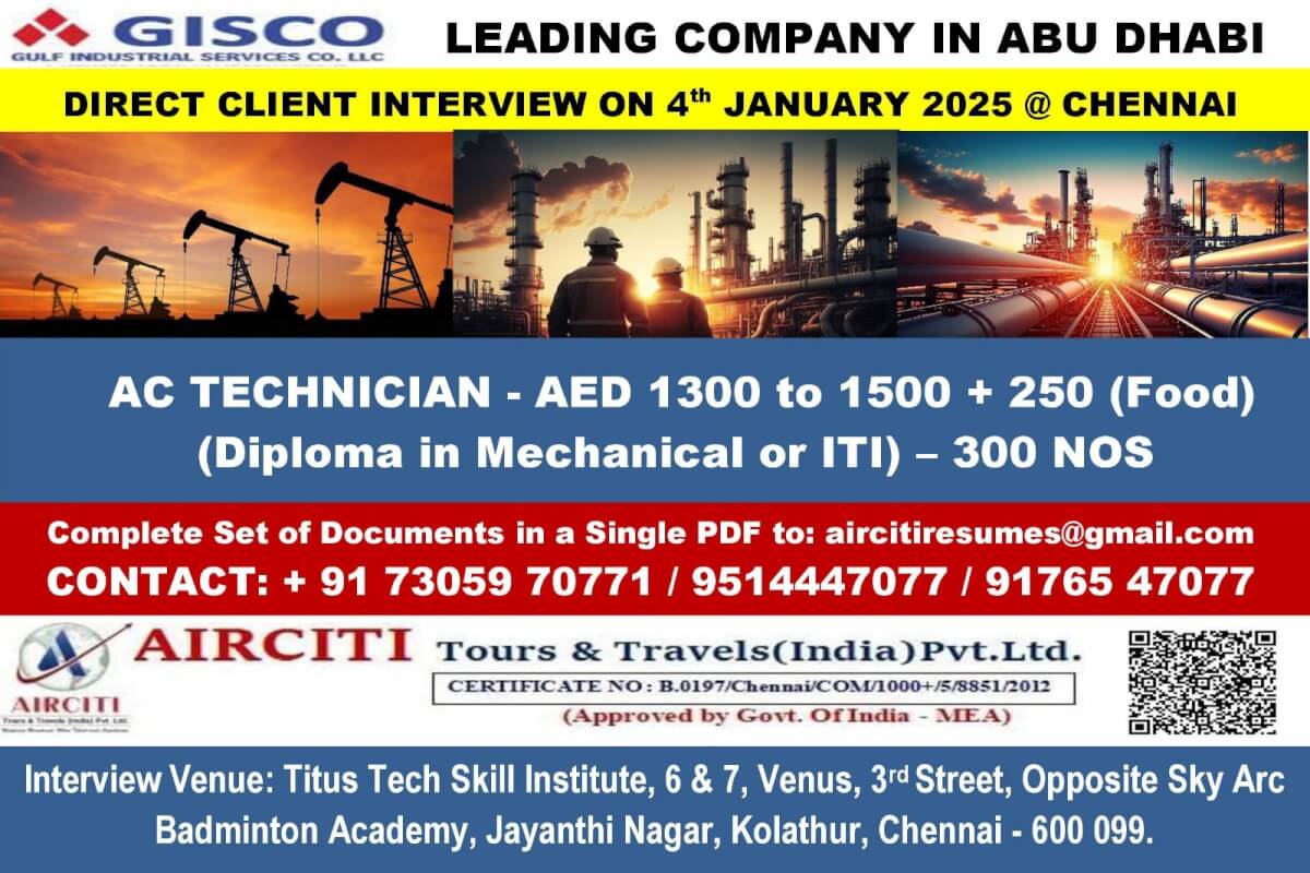 Requirement  For Leading  Company in Abudhabi