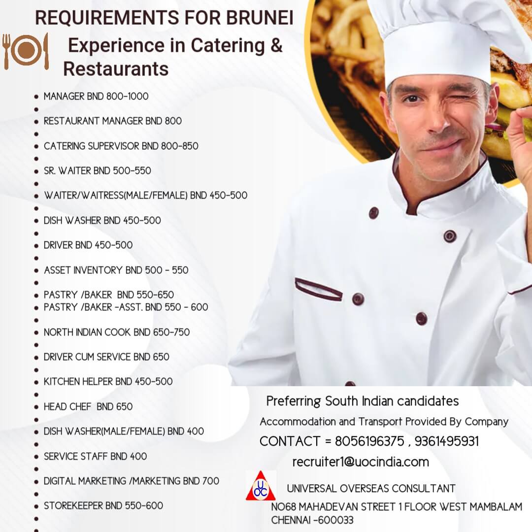 Requirements for Brunei