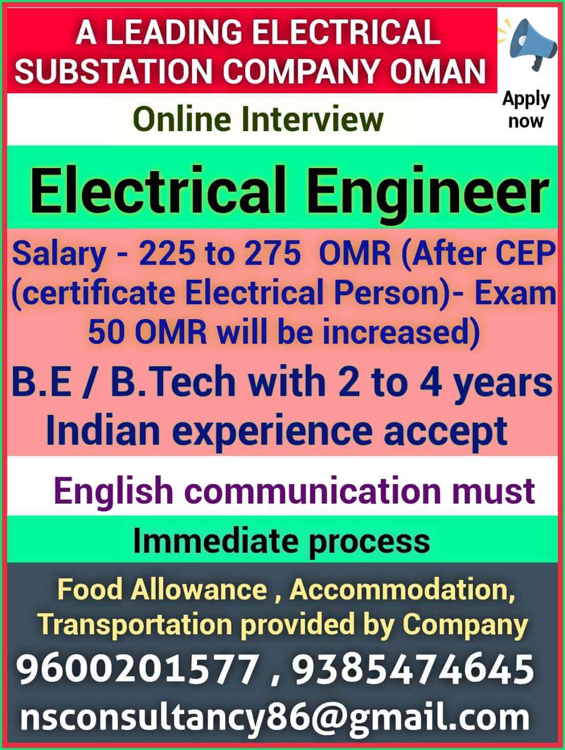 A LEADING ELECTRICAL CONTRACTING GROUP AT OMAN