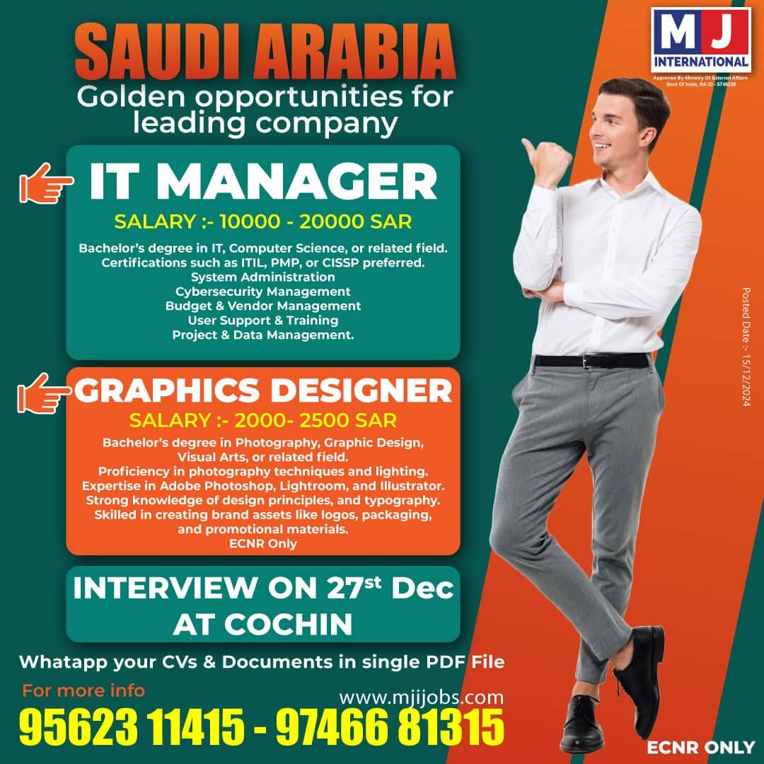 Hiring for Saudi Arabia