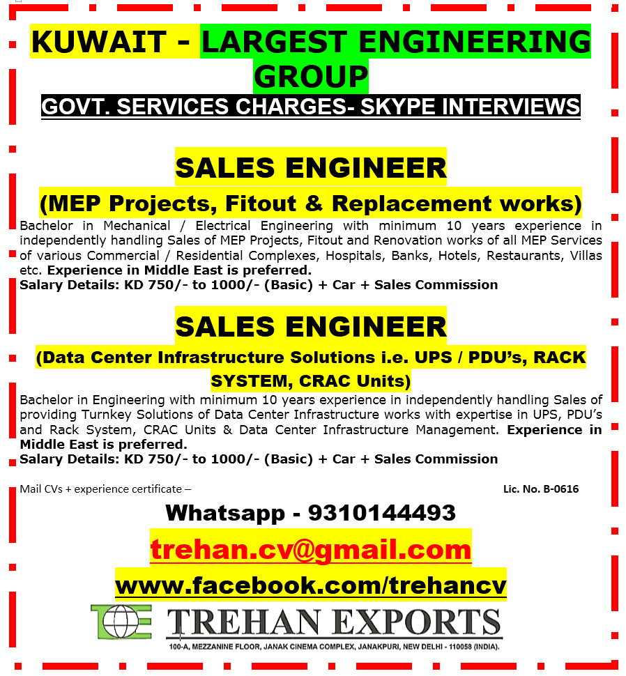 SALES ENGINEER