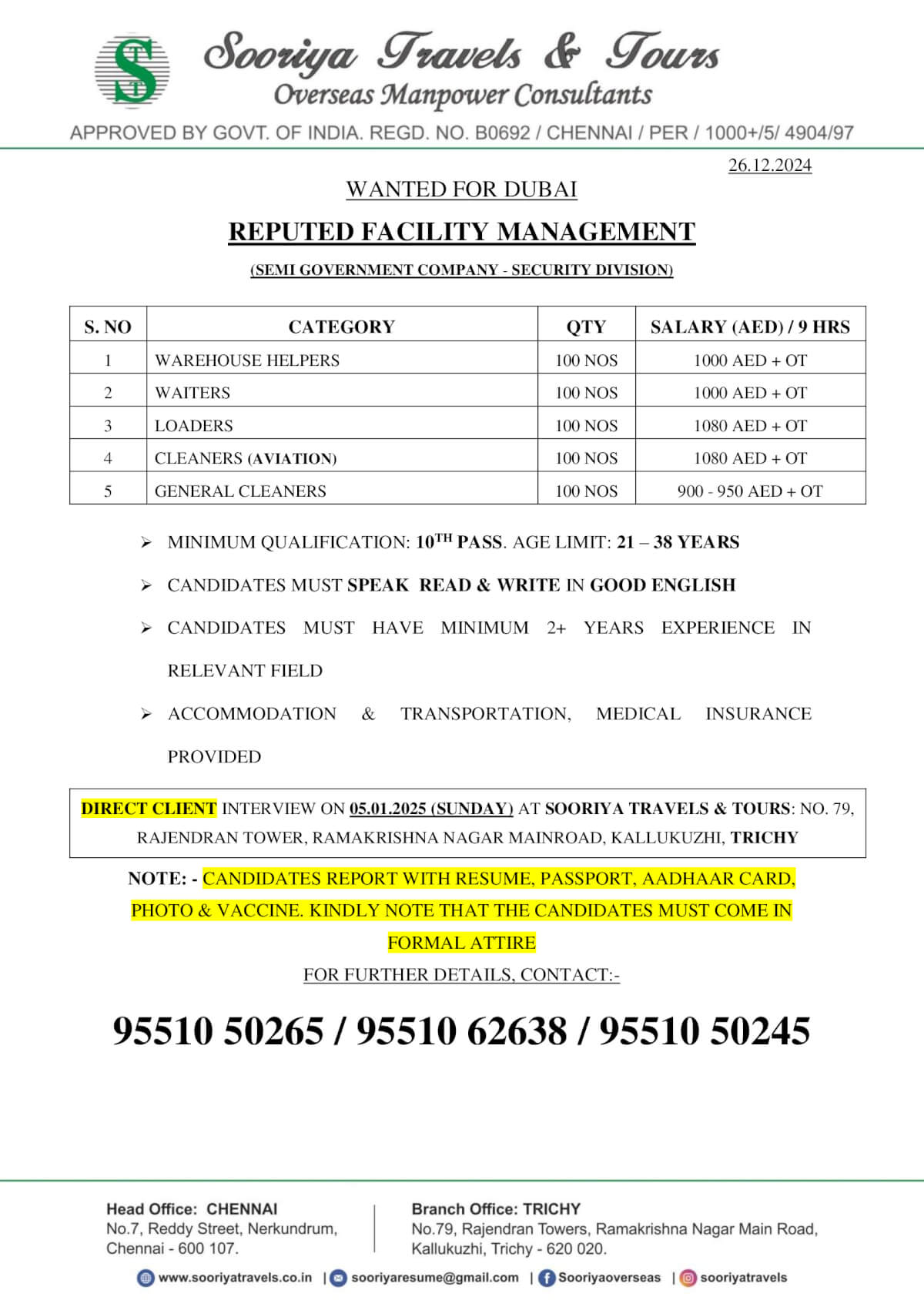 REPUTED FACILITY MANAGEMENT (SEMI GOVERNMENT COMPANY - SECURITY DIVISION)