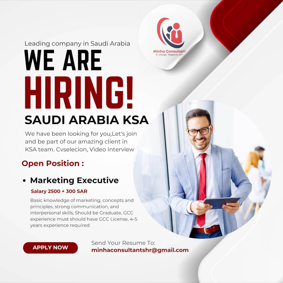 Urgently required for Saudi Arabia