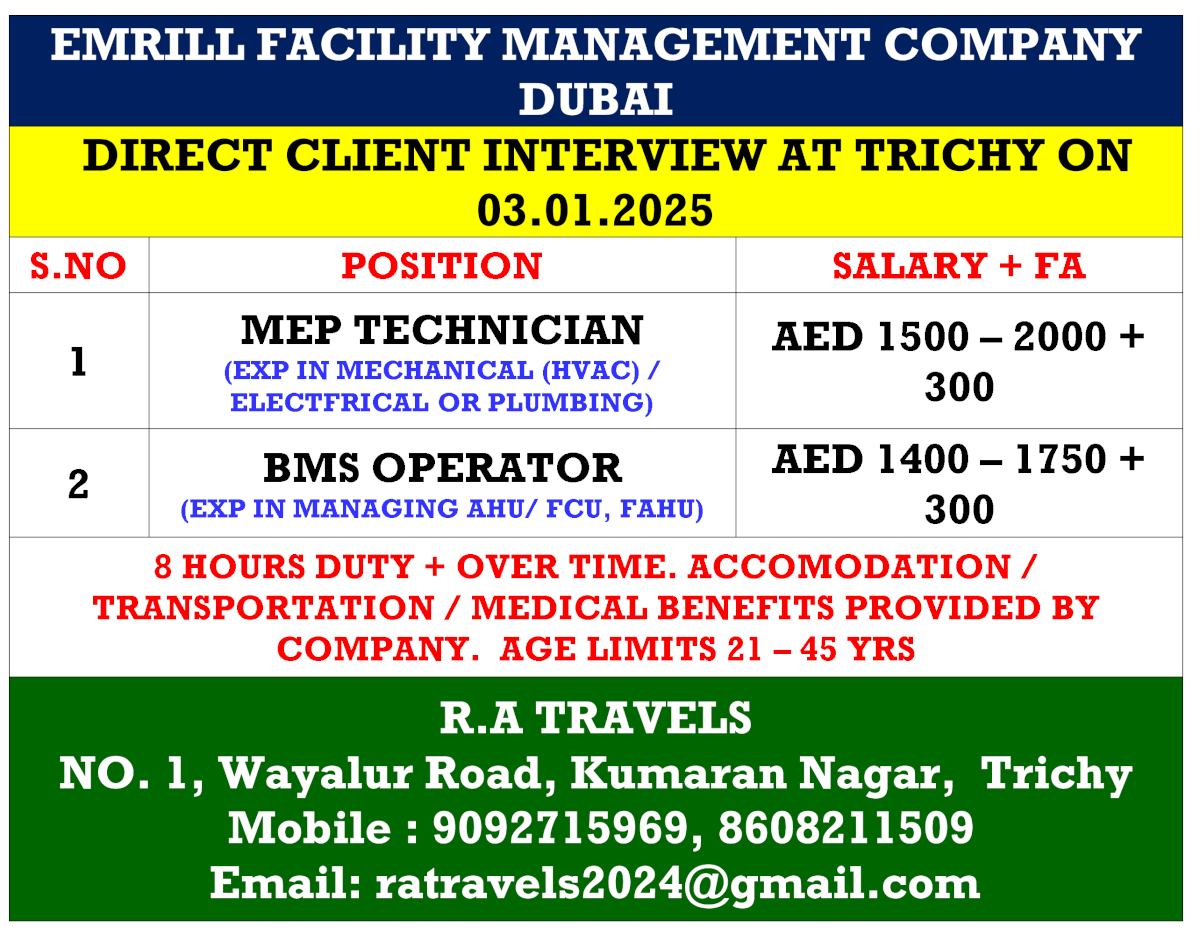 EMRILL FACILITY MANAGEMENT COMPANY   DUBAI