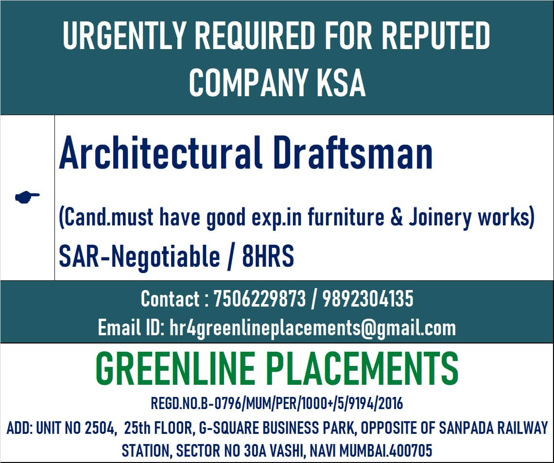 URGENTLY REQUIRED FOR REPUTED COMPANY KSA