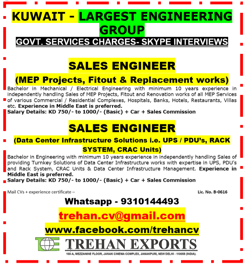 SALES ENGINEER