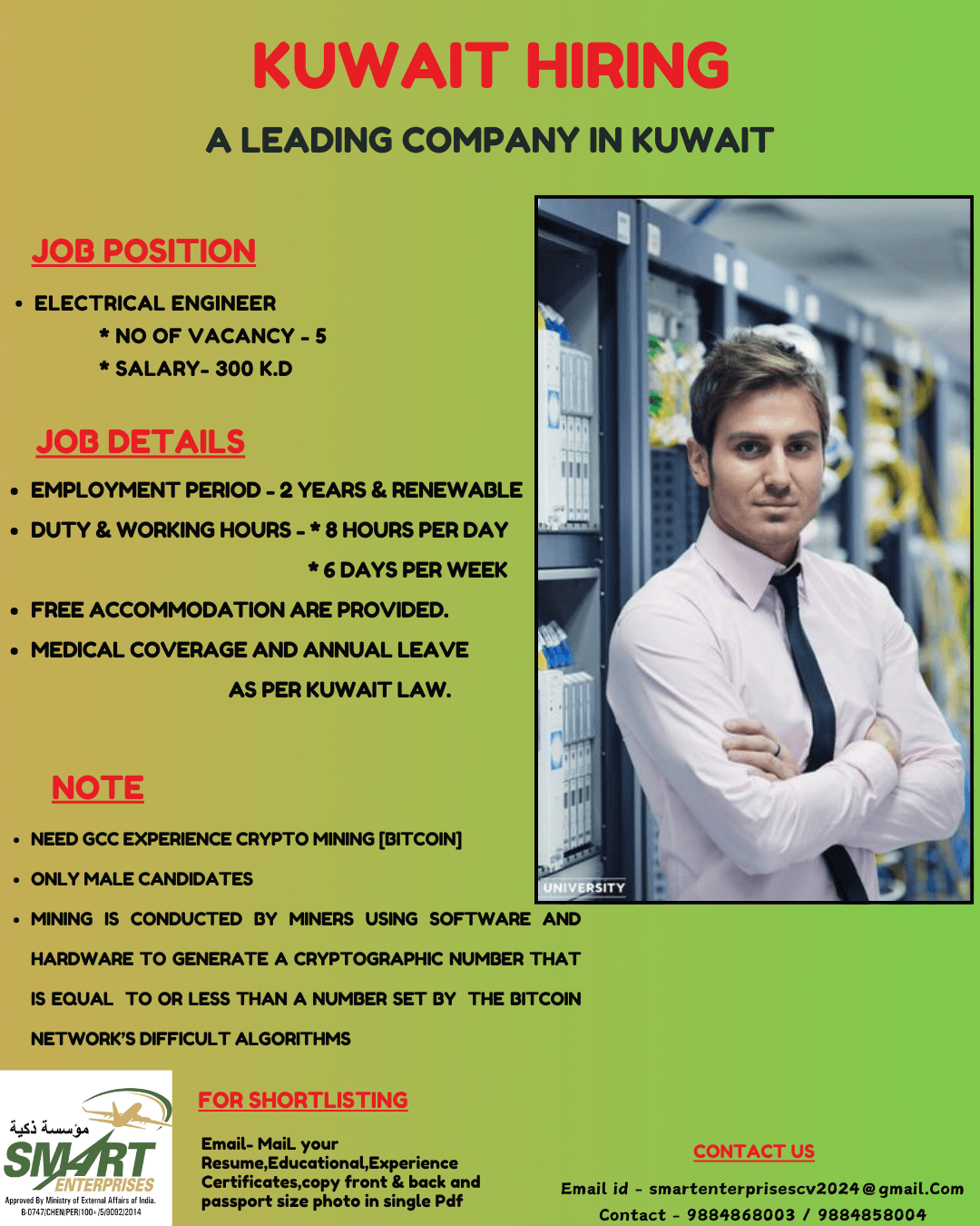 URGENT REQUIREMENT FOR KUWAIT