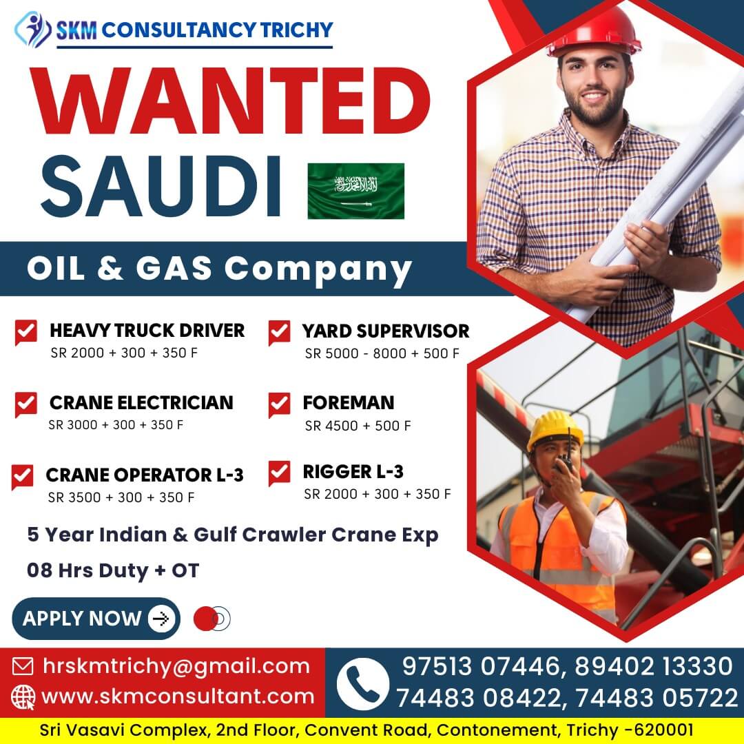 URGENT REQUIREMENT - SAUDI OIL & GAS COMPANY