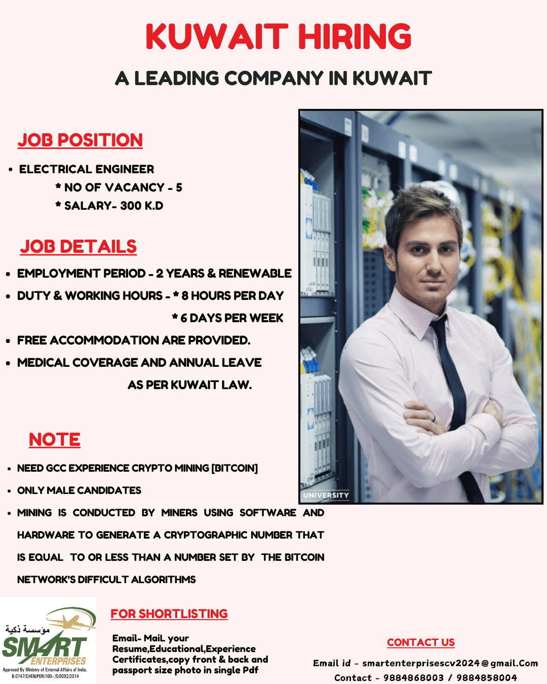 URGENT REQUIREMENT FOR KUWAIT