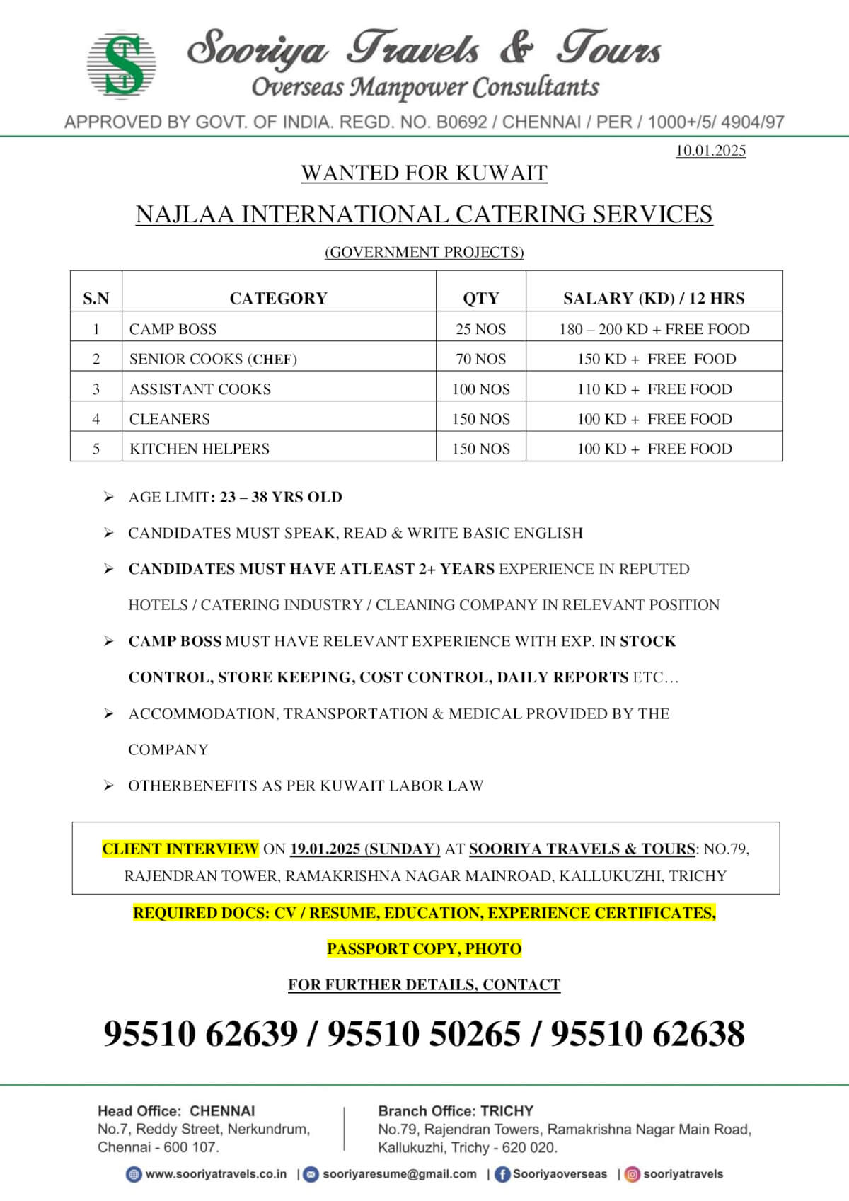 NAJLAA INTERNATIONAL CATERING SERVICES (GOVERNMENT PROJECTS)