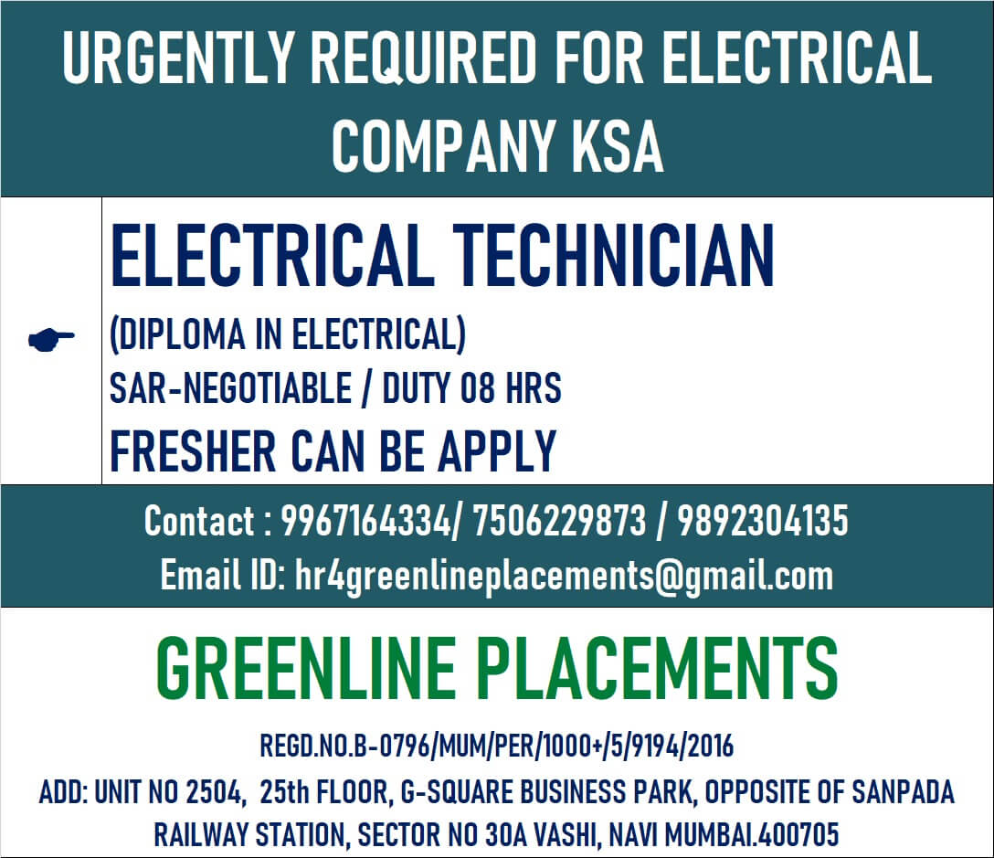 URGENTLY REQUIRED FOR REPUTED COMPANY KSA