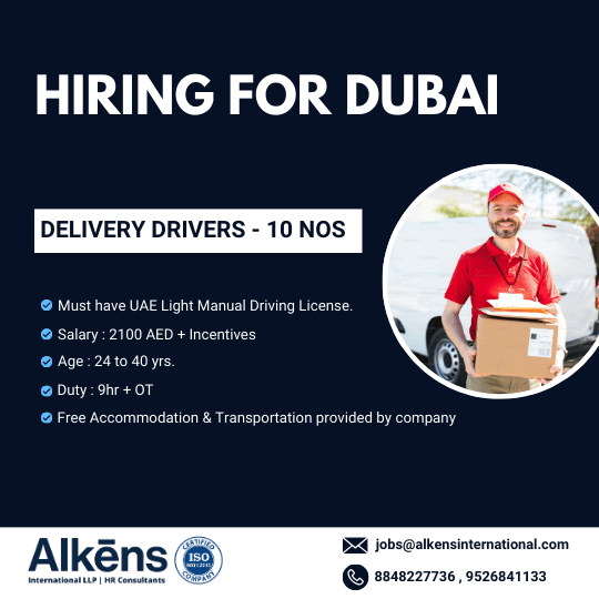 HIRING DELIVERY DRIVER FOR UAE