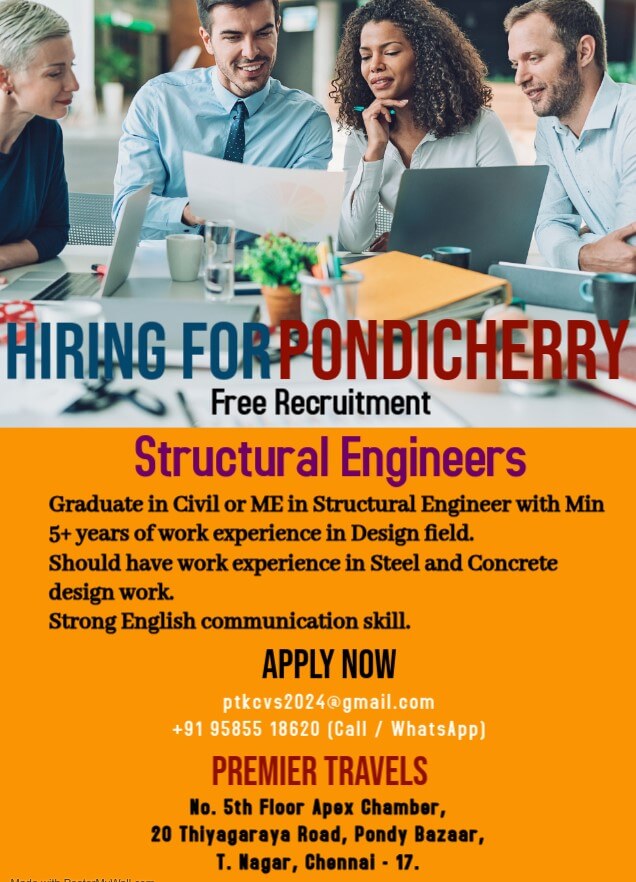 Hiring for Pondicherry!