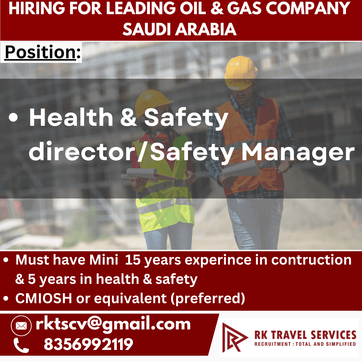 hiring for Leading oil & gas company saudi arabia