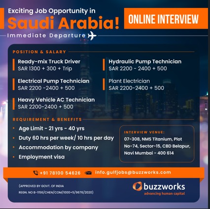 Hiring for Saudi Arabia