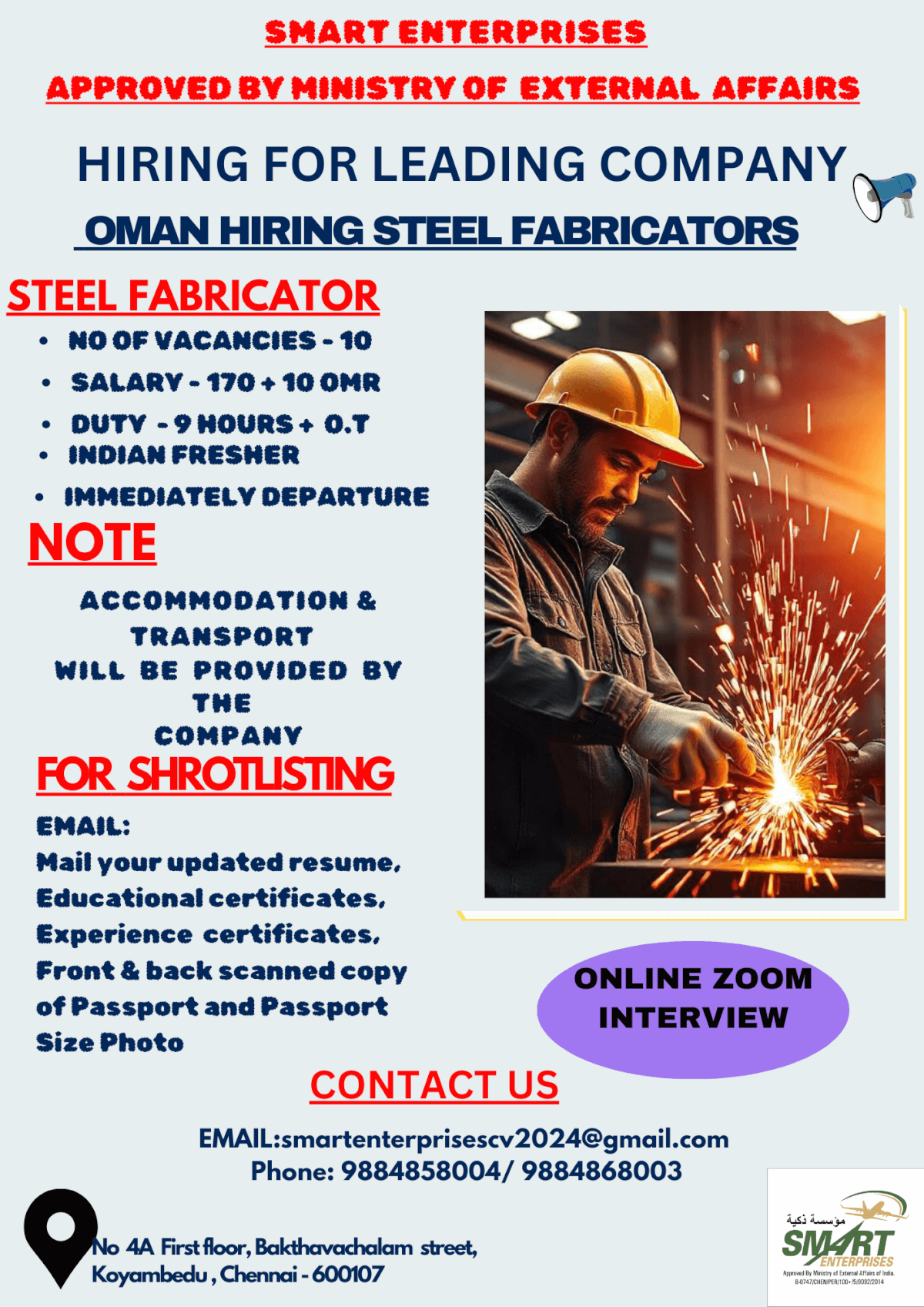 URGENT REQUIREMENT FOR OMAN