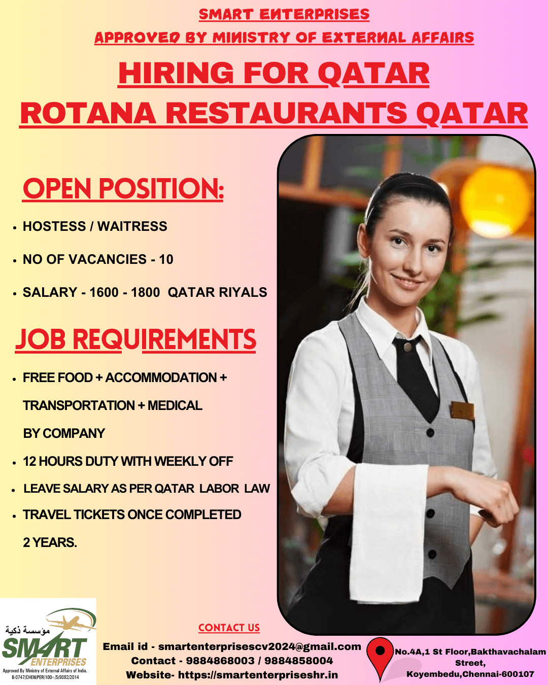 URGENTLY REQUIRES FOR QATAR