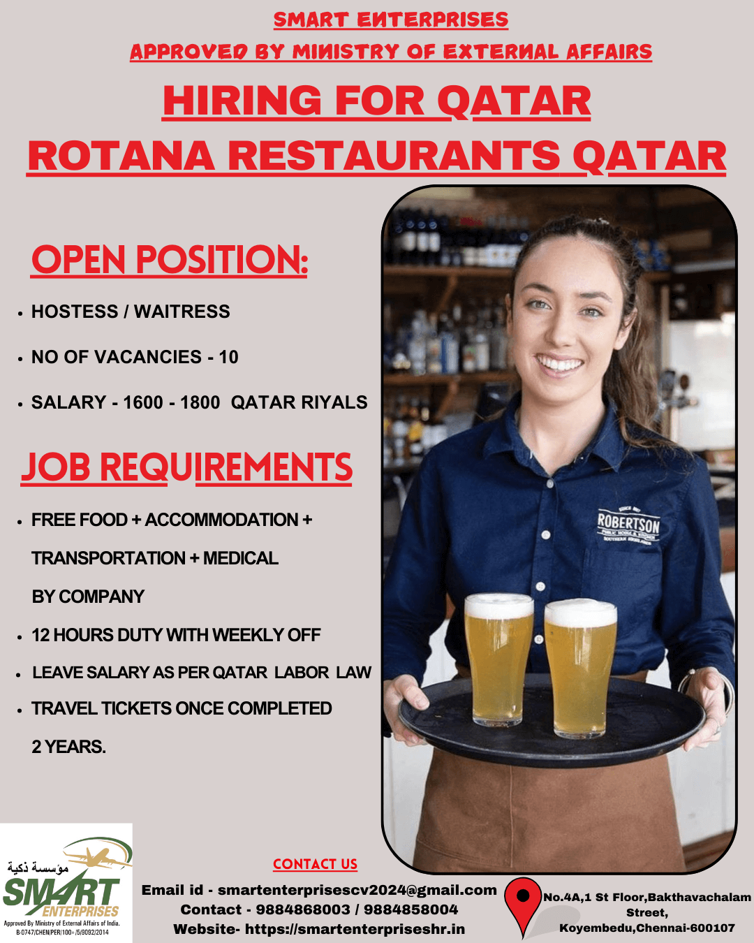 URGENT REQUIREMENT FOR QATAR