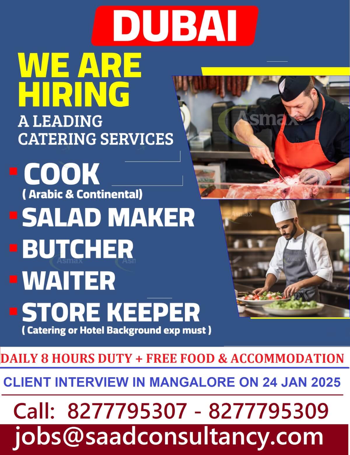 CLIENT INTERVIEW ON 24 JAN 2025 FOR DUBAI CATERING CO