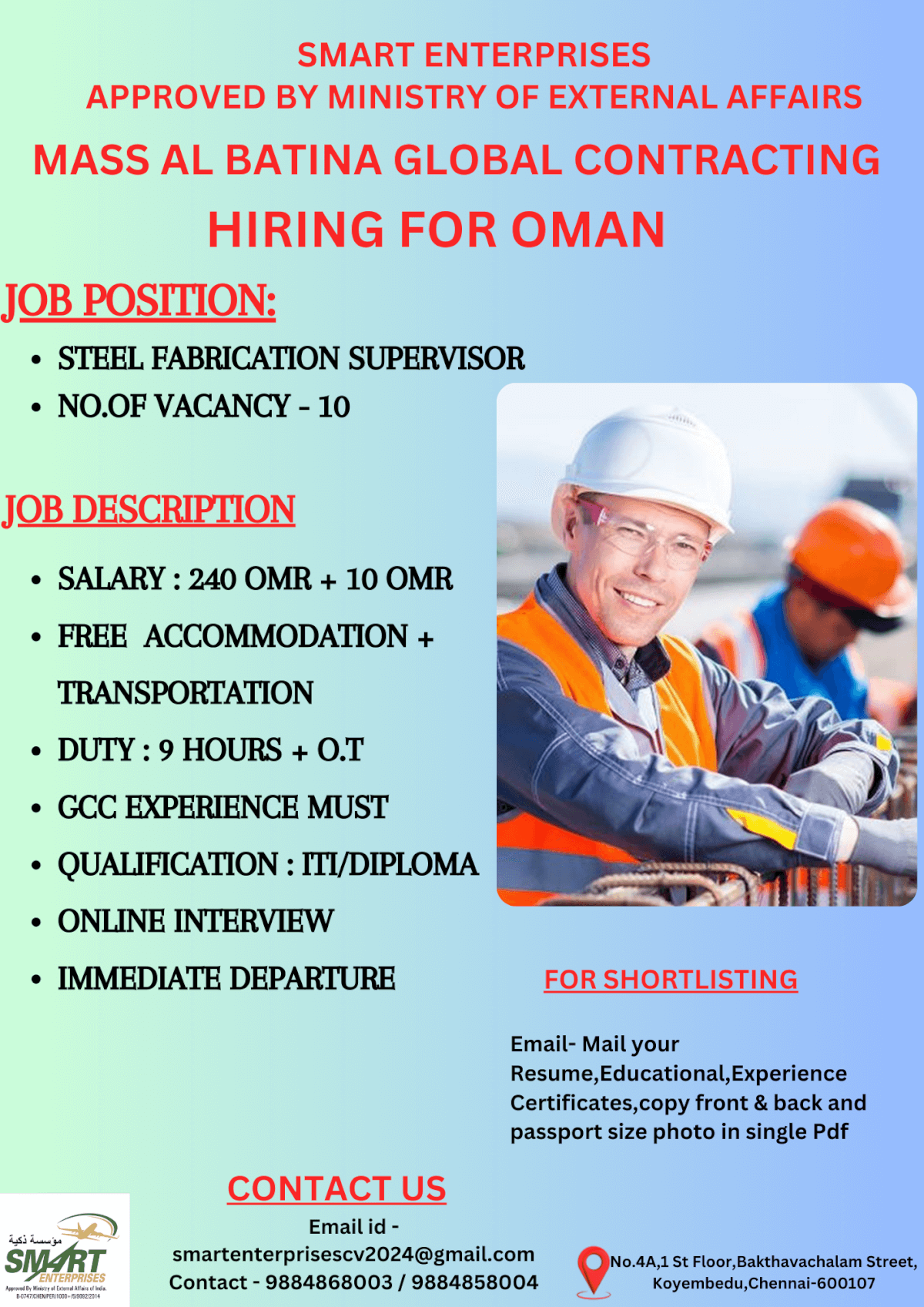 URGENTLY REQUIRED OMAN