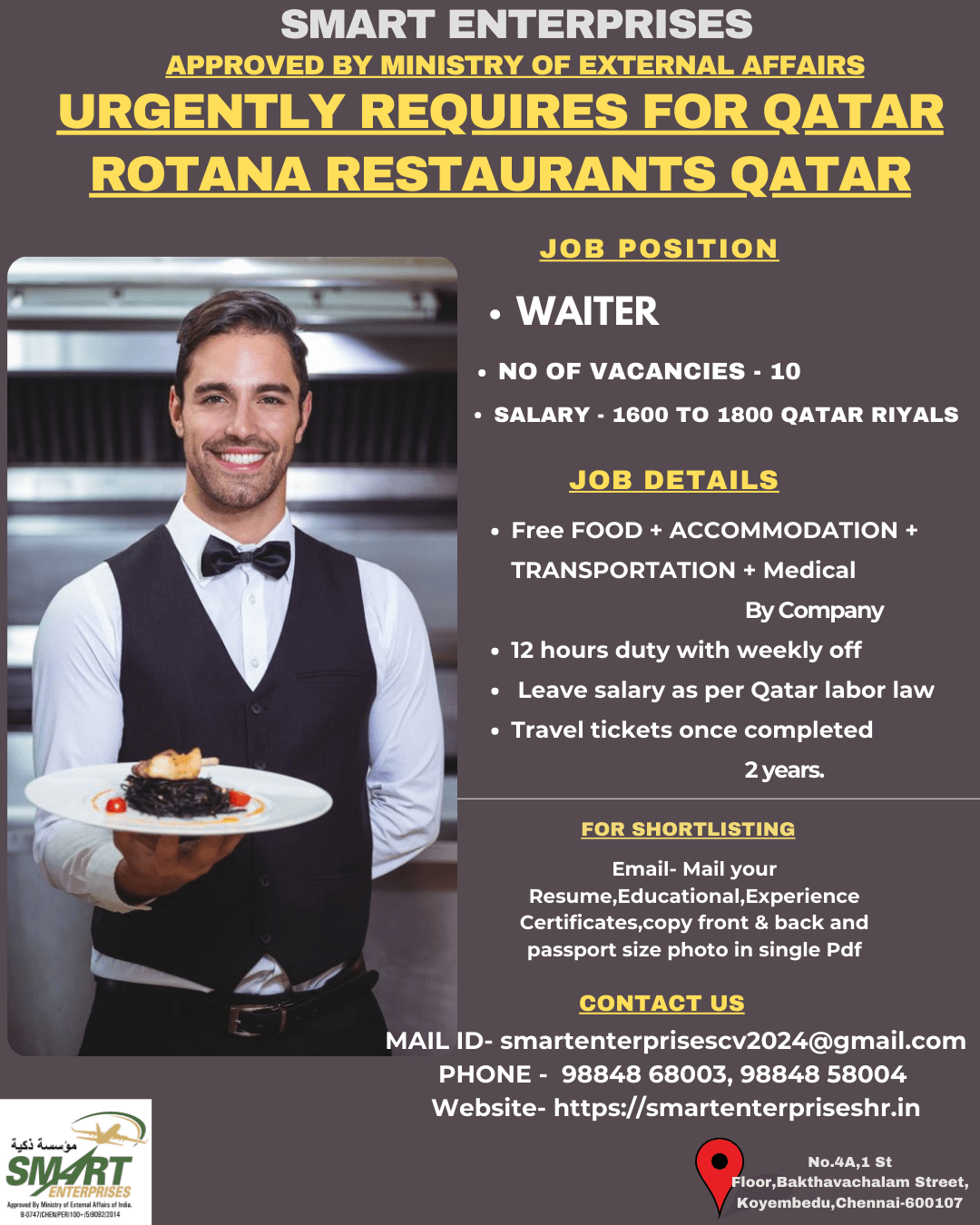 URGENT REQUIREMENT FOR QATAR