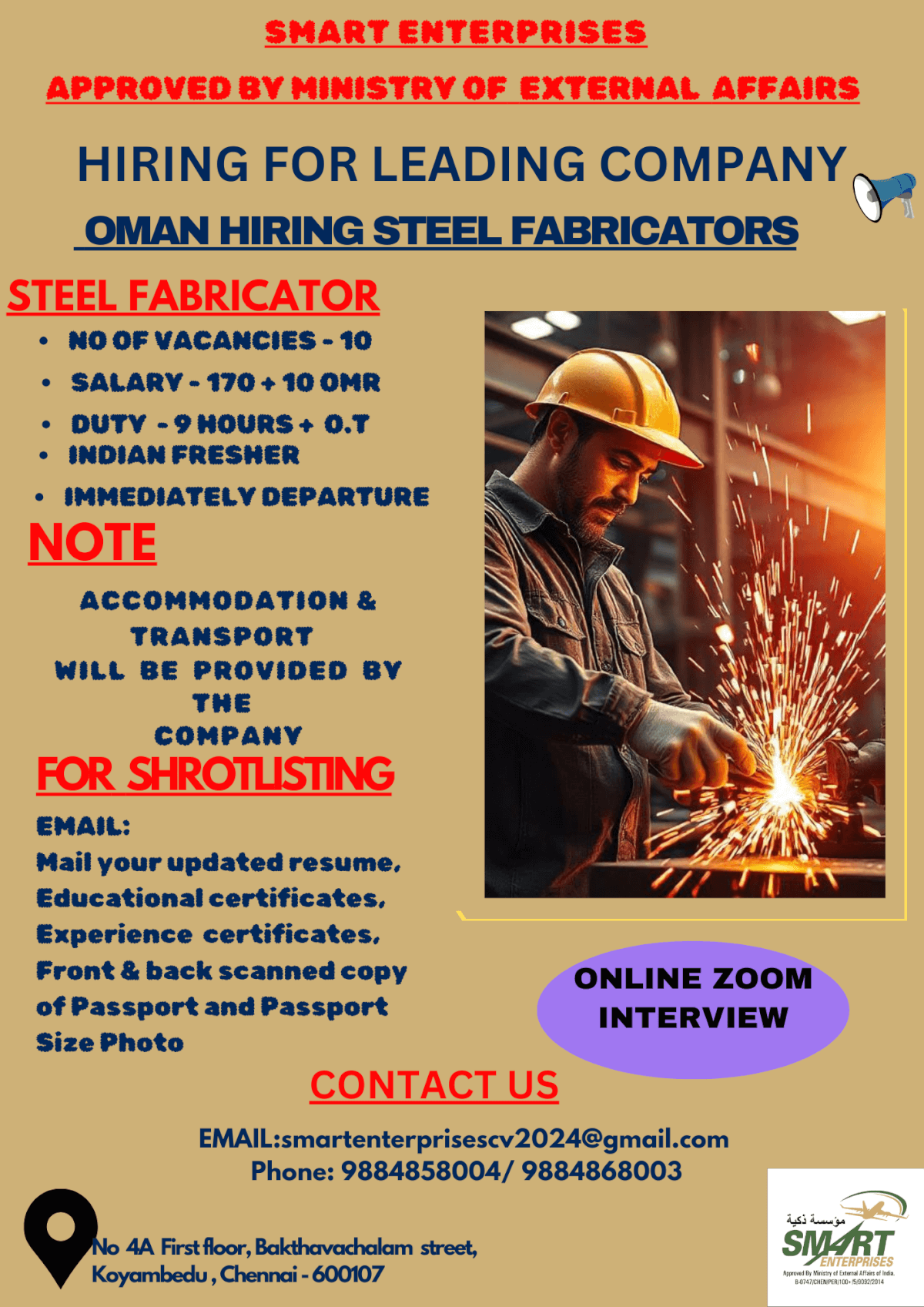 URGENT REQUIREMENT FOR OMAN