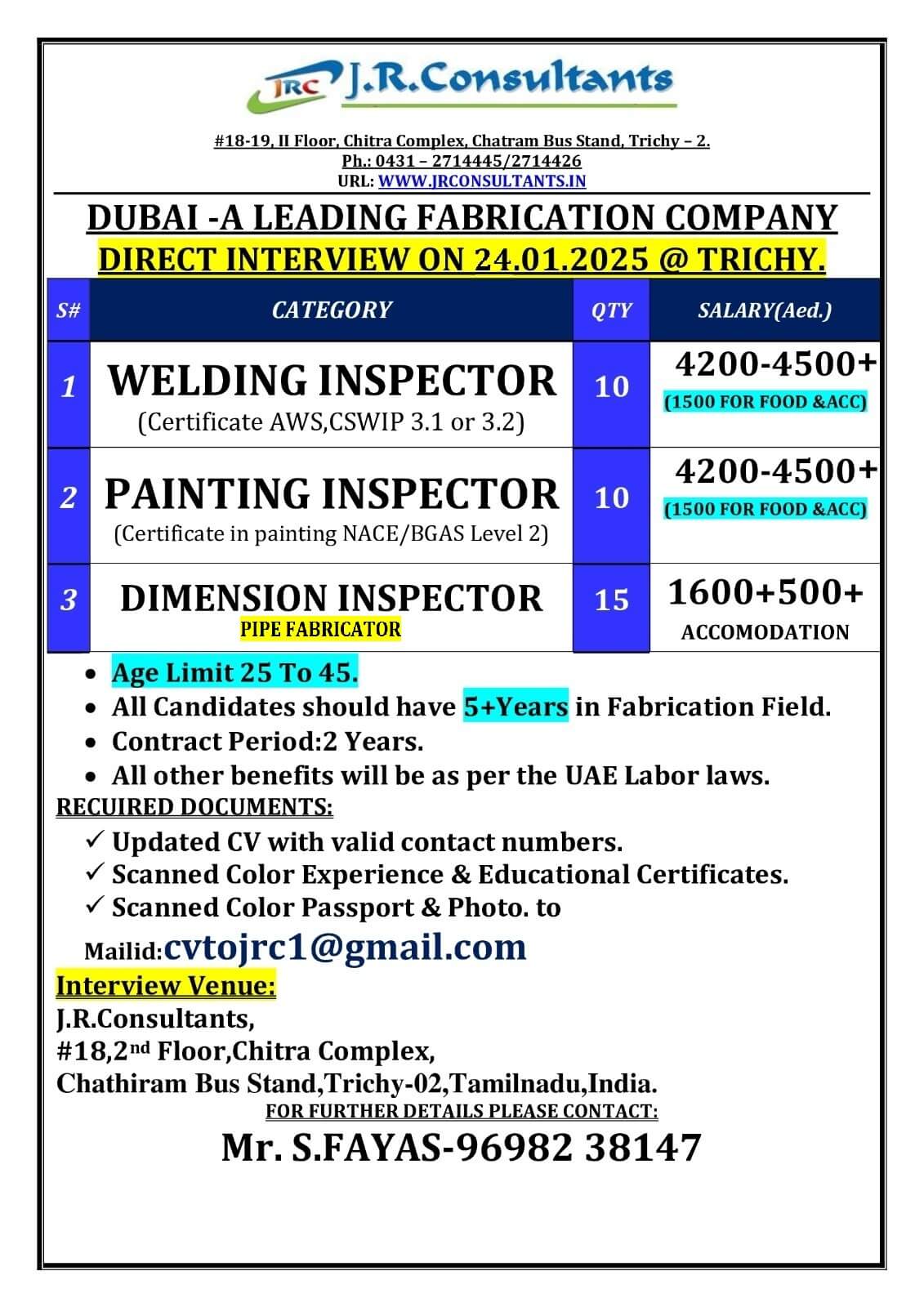 DUBAI-A LEADING FABRICATION COMPANY