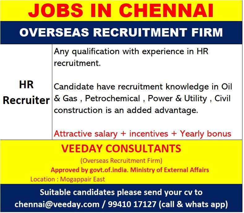 HR Recruiter / HR recruitment Executive