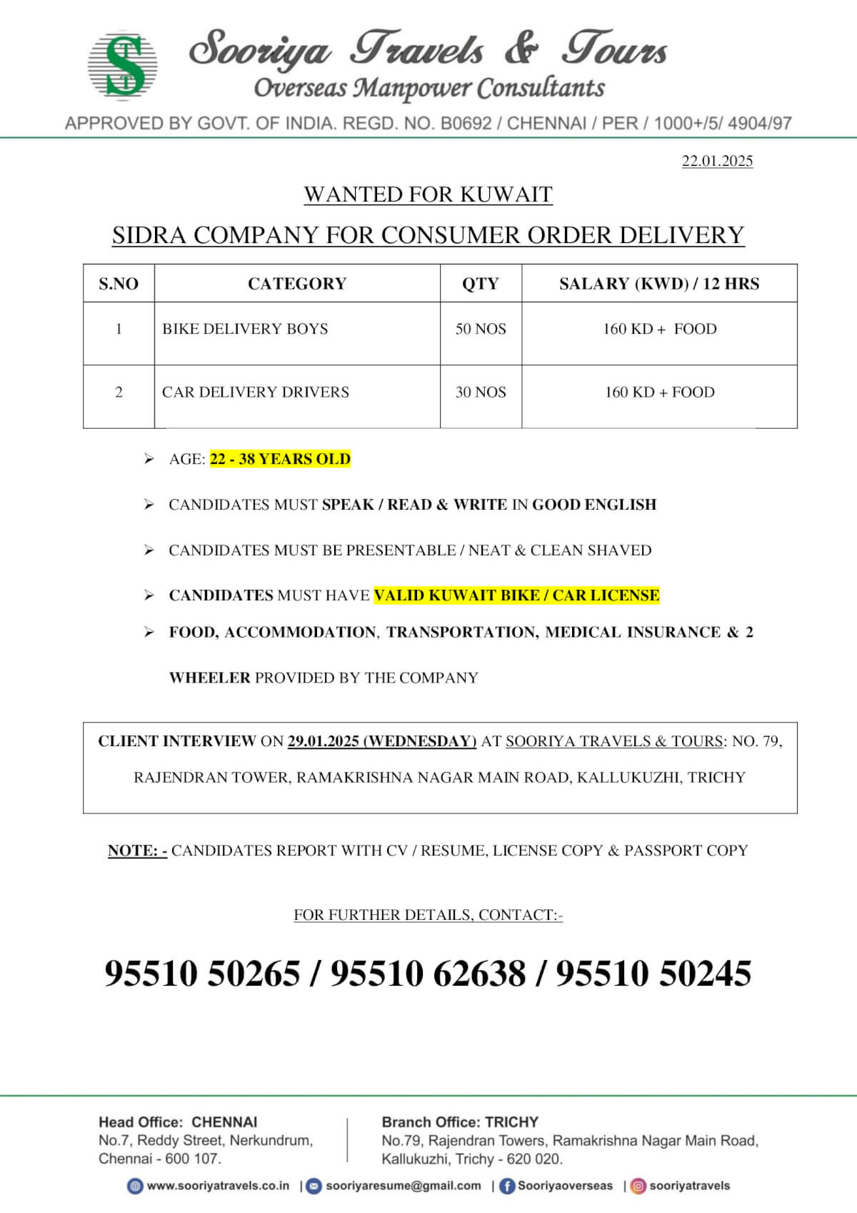 SIDRA COMPANY FOR CONSUMER ORDER DELIVERY