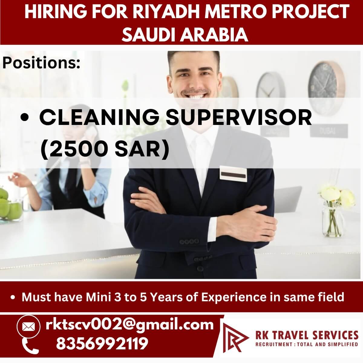 HIRING FOR RIYADH METRO PROJECT SAUDI ARABIA