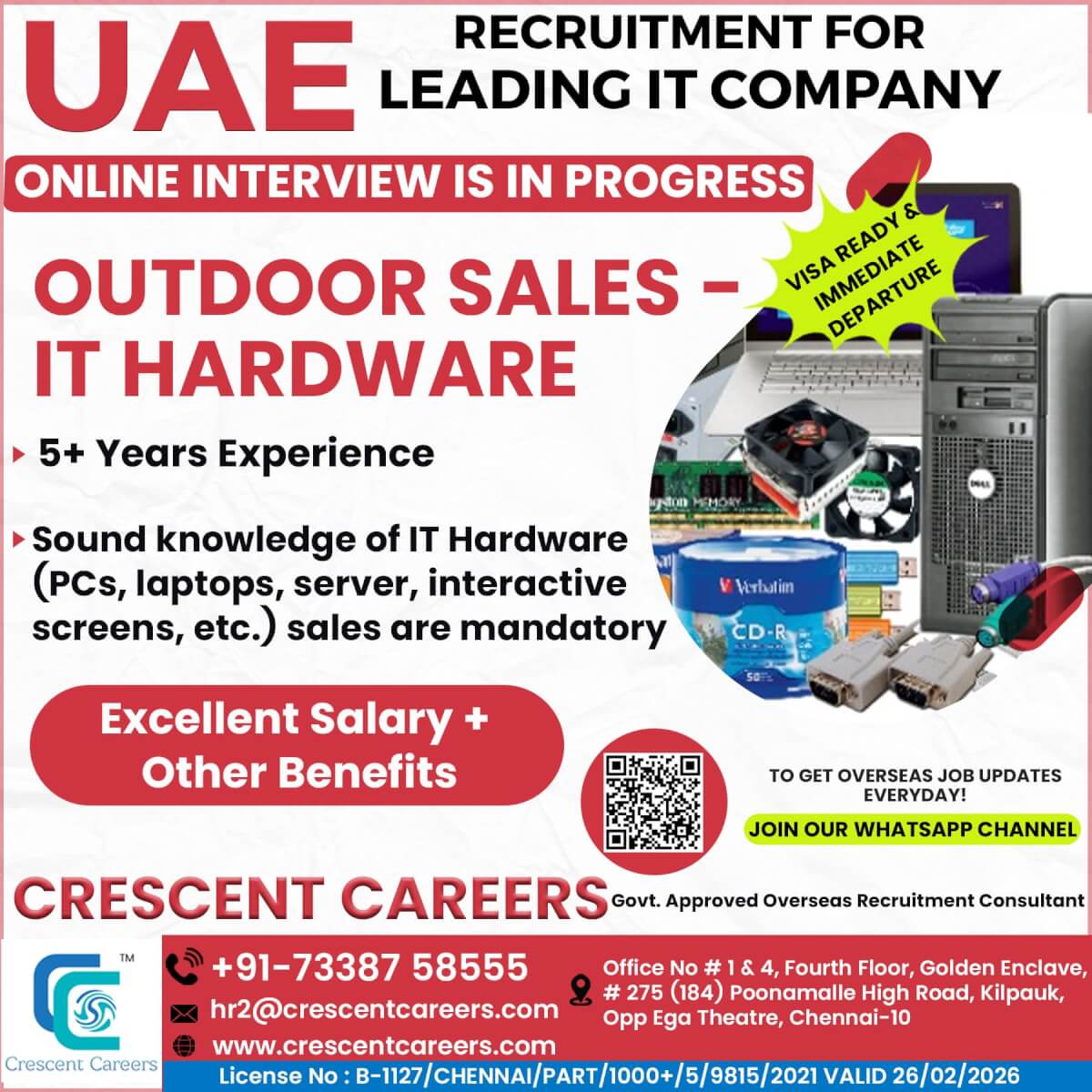 OUTDOOR SALES – IT HARDWARE