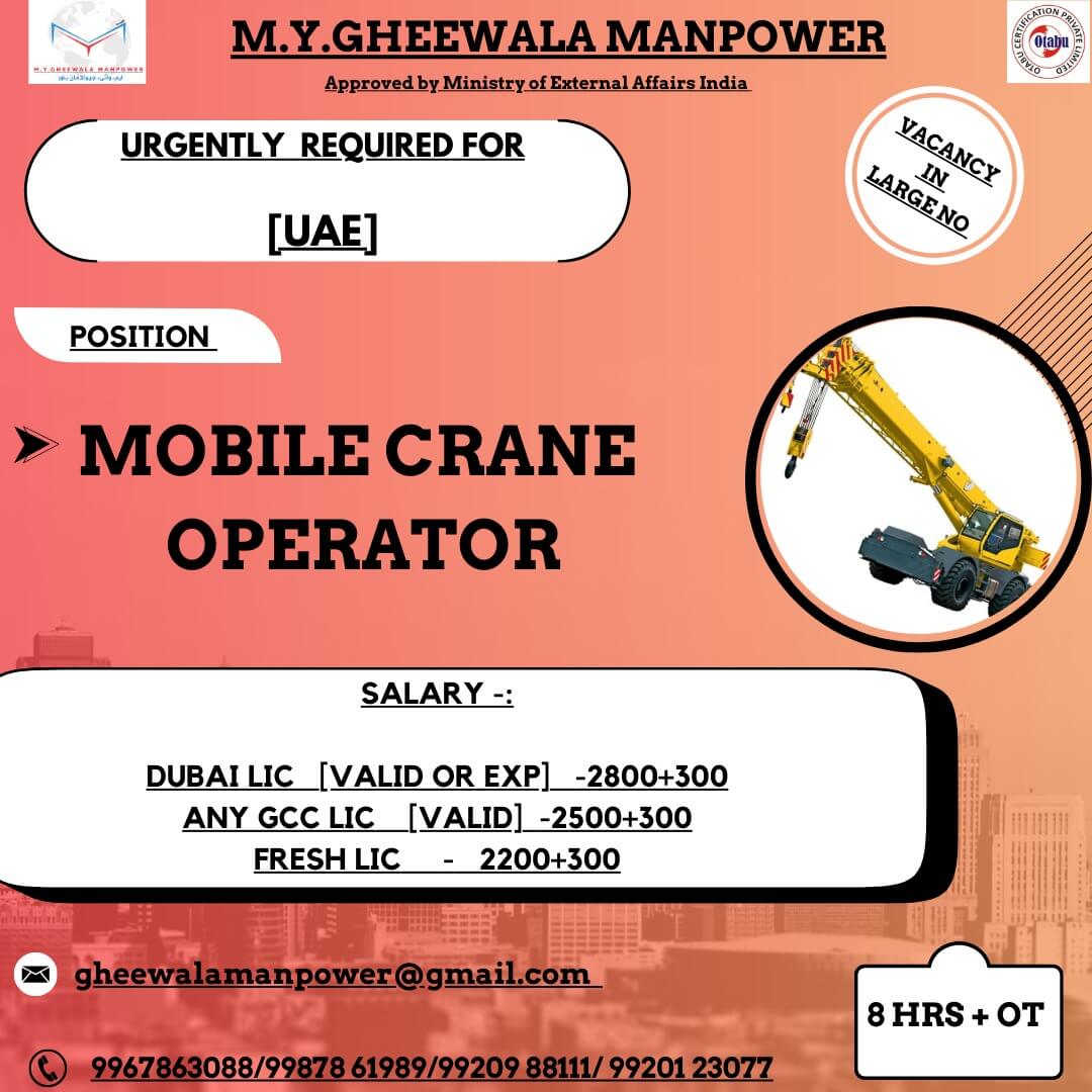 MOBILE CRANE OPERATORS