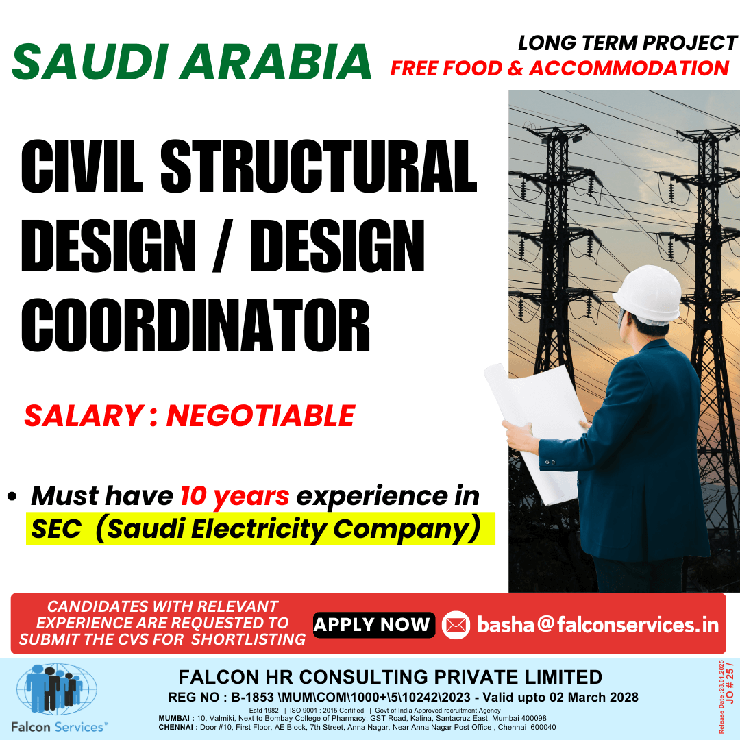 HIRING FOR SAUDI ARABIA!!